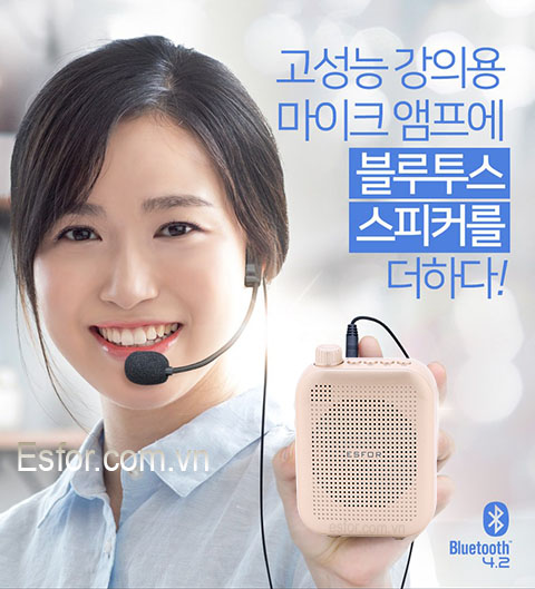 Máy trợ giảng Không dây Hàn Quốc ESFOR ES-350 UHF (Loa trợ giảng Bluetooth ES350)